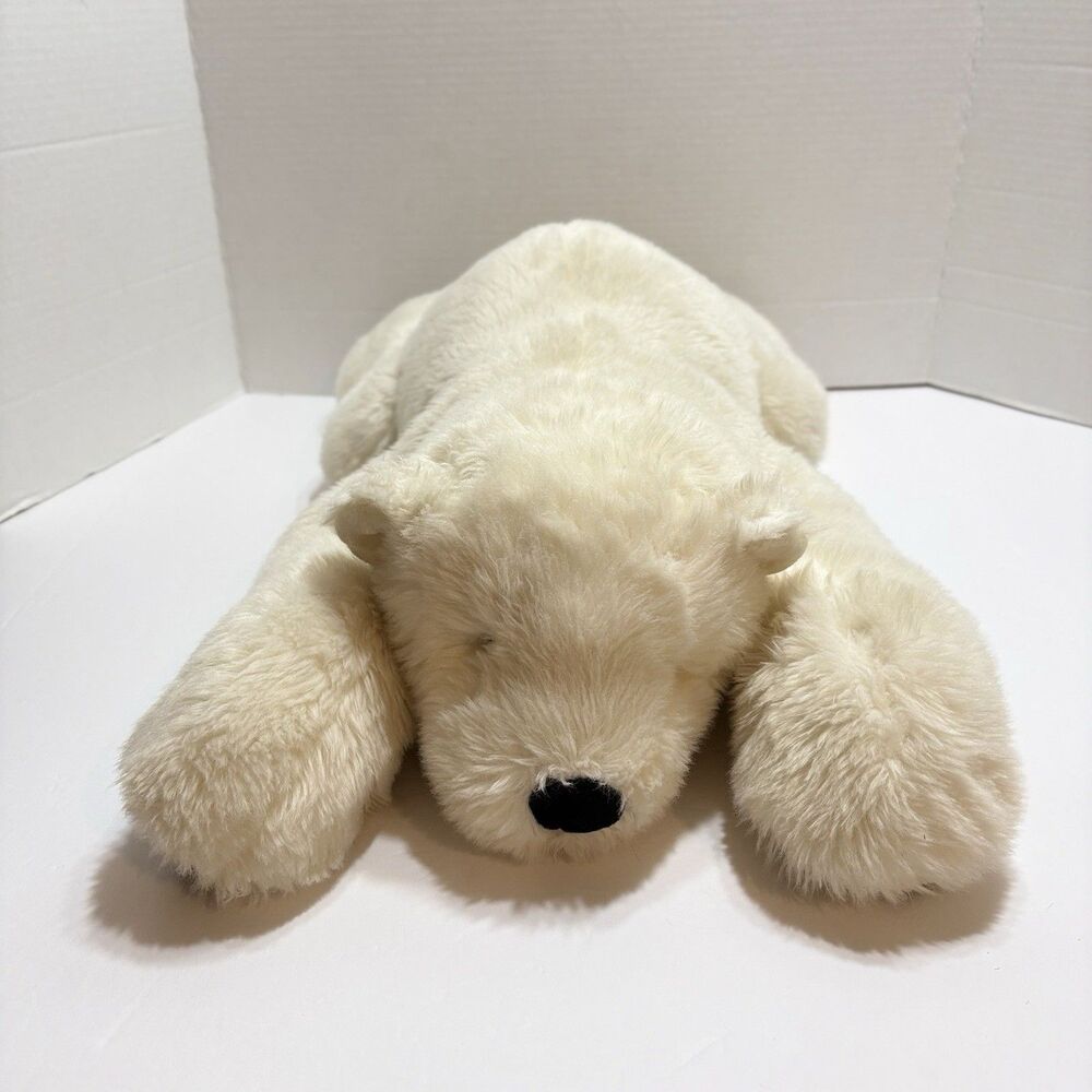 Large Russ Berrie Iceberg Polar Bear Plush Stuffed Animal White 20"